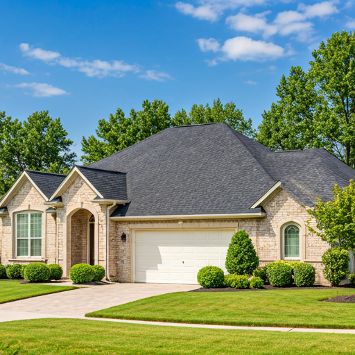 Luxury home with beautiful roof